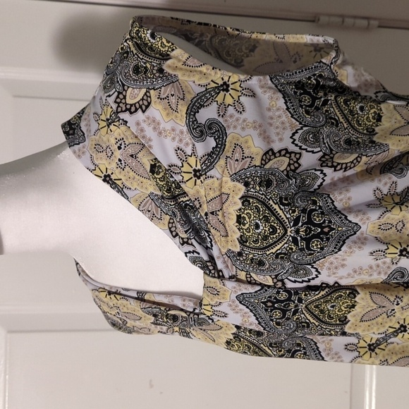 Dana Buchman Large Tank Paisley Summer Work - Picture 2 of 9